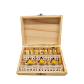 Handyteks™ 15 Piece Router Bit Set - 1/4 inch Shank