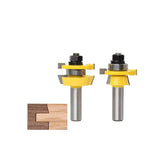 Handyteks™ Rail & Stile Router Bit - Shaker - 2 Piece Set - 1/2" Shank