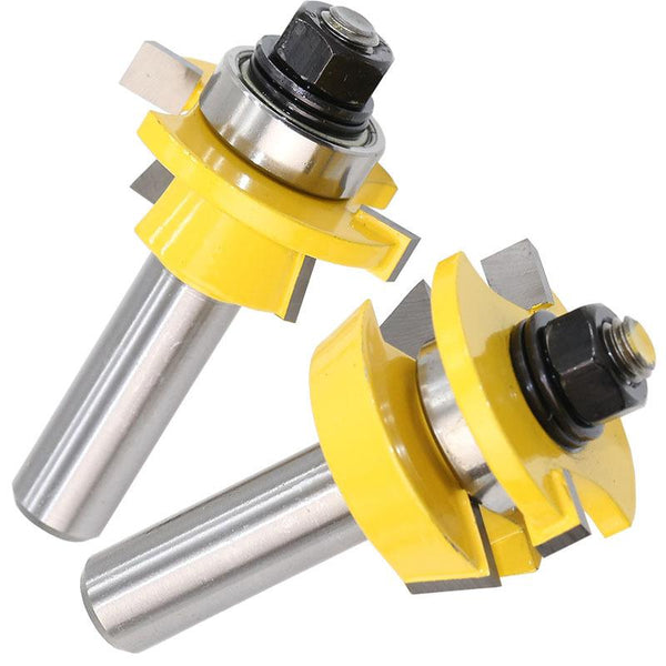 Handyteks™ Rail & Stile Router Bit - Shaker - 2 Piece Set - 1/2" Shank