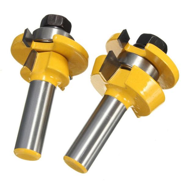 Handyteks™ Rail & Stile Router Bit - Shaker - 2 Piece Set - 1/2" Shank